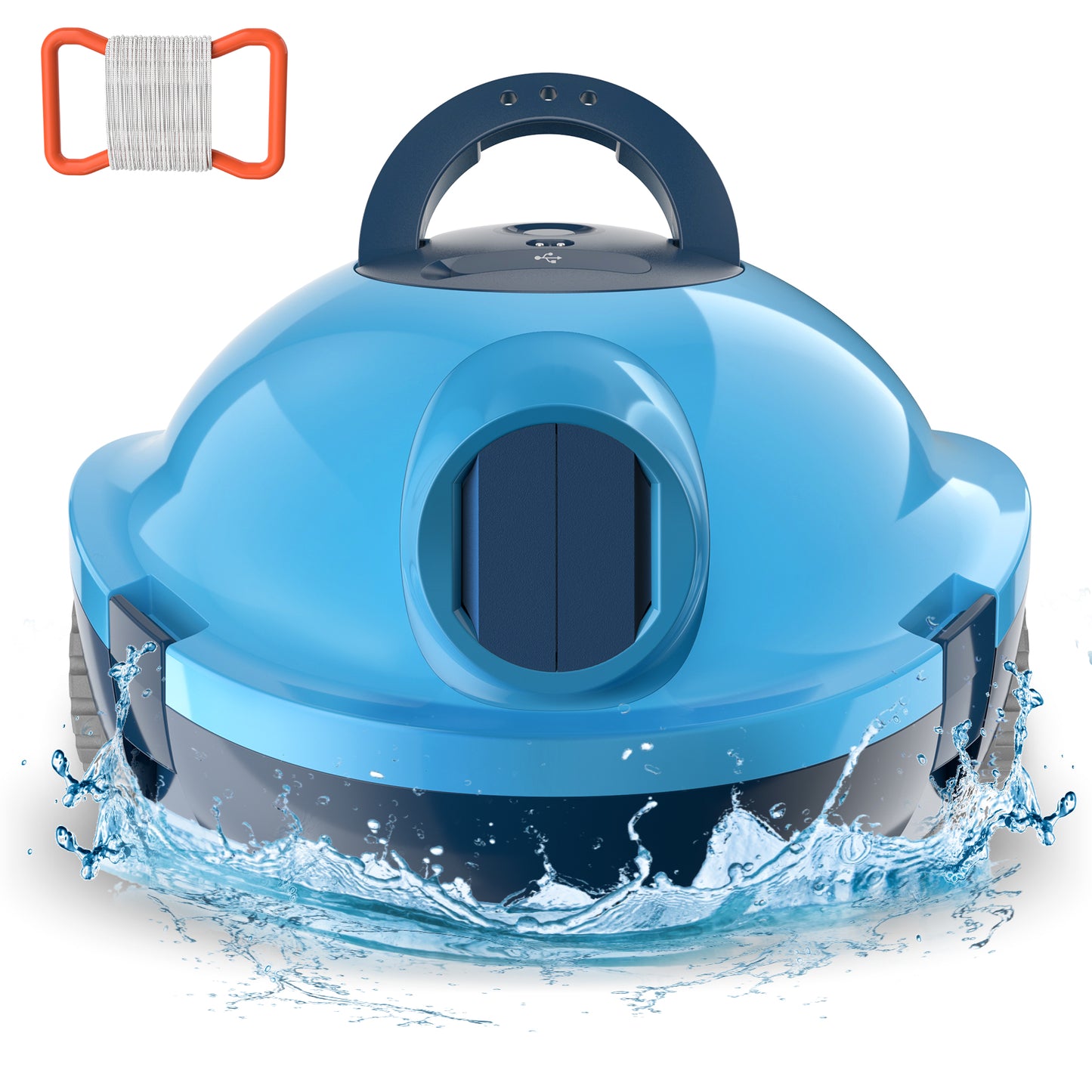 Y10 Cordless Robotic Pool Cleaner, Automatic Pool Vacuum - 120 Mins Runtime, Powerful Suction, Self-Parking, Lightweight for Above/Inground Pools Up to 65ft/1100 Sq.Ft