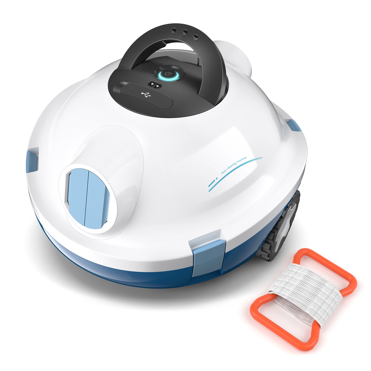 Y10 Cordless Robotic Pool Vacuum for Above Ground & Inground Pools, Automatic Pool Cleaner with 120-Min Runtime, Powerful Suction, Self-Parking, Pool Robot Vacuum for Leaves & Debris Up to 1100 Sq.Ft