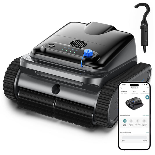 2026 Upgrade OUCAXIA Robotic Pool Vacuum for Inground & Above Ground Pools Wall Climbing Pool Robot