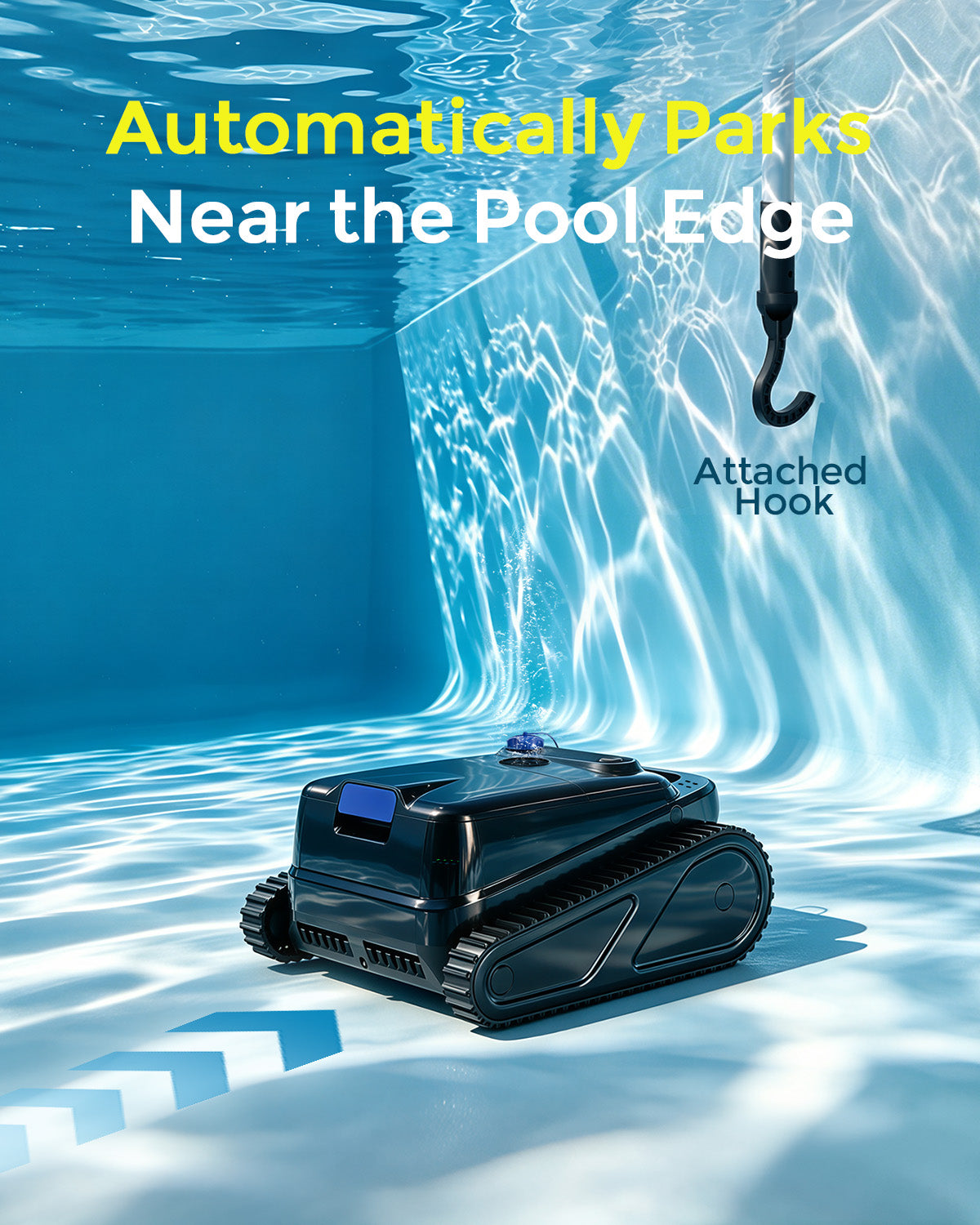 2026 Upgrade OUCAXIA Robotic Pool Vacuum, 4L Large Capacity Pool Vacuum