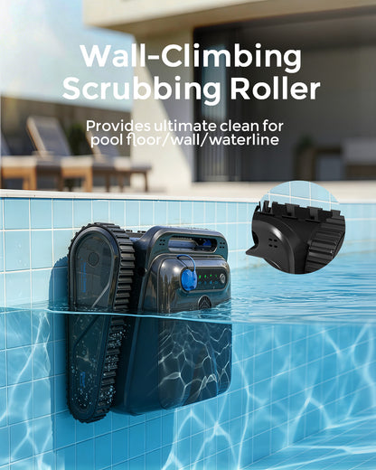 2026 Upgrade OUCAXIA Robotic Pool Vacuum, 4L Large Capacity Pool Vacuum