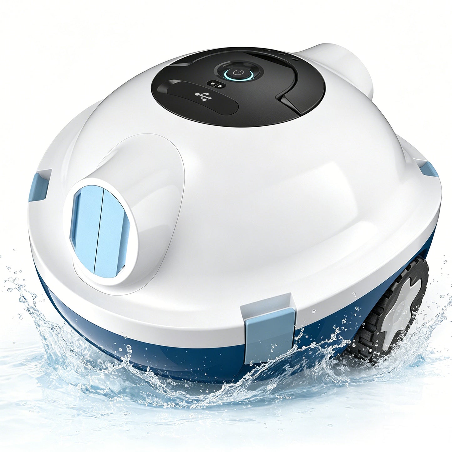 Cordless Robotic Pool Cleaner, Automatic Pool Vacuum - 90 Mins Runtime, Powerful Suction, Self-Parking, Lightweight for Above/Inground Pools Up to 65ft/1100 Sq.Ft