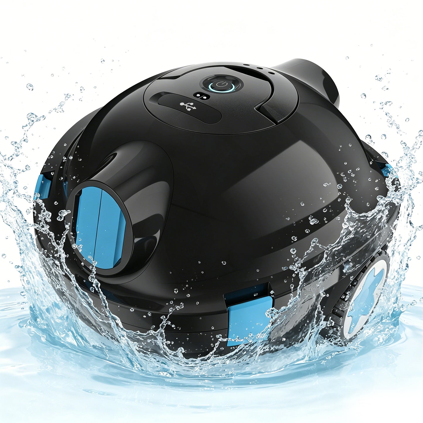 Cordless Robotic Pool Cleaner, Automatic Pool Vacuum - 90 Mins Runtime, Powerful Suction, Self-Parking, Lightweight for Above/Inground Pools Up to 65ft/1100 Sq.Ft