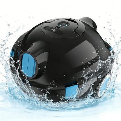 Cordless Robotic Pool Cleaner, Automatic Pool Vacuum - 90 Mins Runtime, Powerful Suction, Self-Parking, Lightweight for Above/Inground Pools Up to 65ft/1100 Sq.Ft