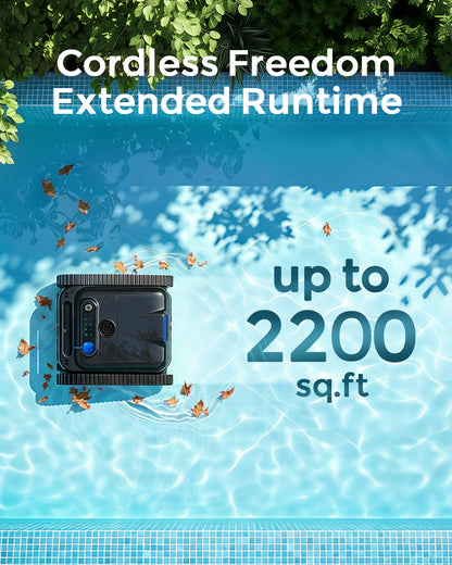 2026 Upgrade OUCAXIA Robotic Pool Vacuum for Inground & Above Ground Pools Wall Climbing Pool Robot