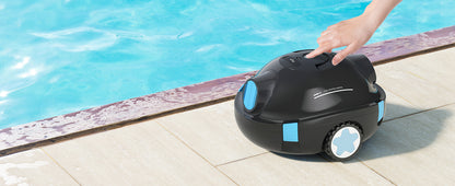 Y10 Cordless Robotic Pool Cleaner, Automatic Pool Vacuum - 120 Mins Runtime, Powerful Suction, Self-Parking, Lightweight for Above/Inground Pools Up to 65ft/1100 Sq.Ft (Obsidian)
